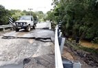 Damaged road in Kin Kin